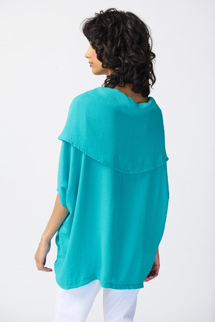 JOSEPH RIBKOFF Gauze Cowl Neck Tunic - 241043