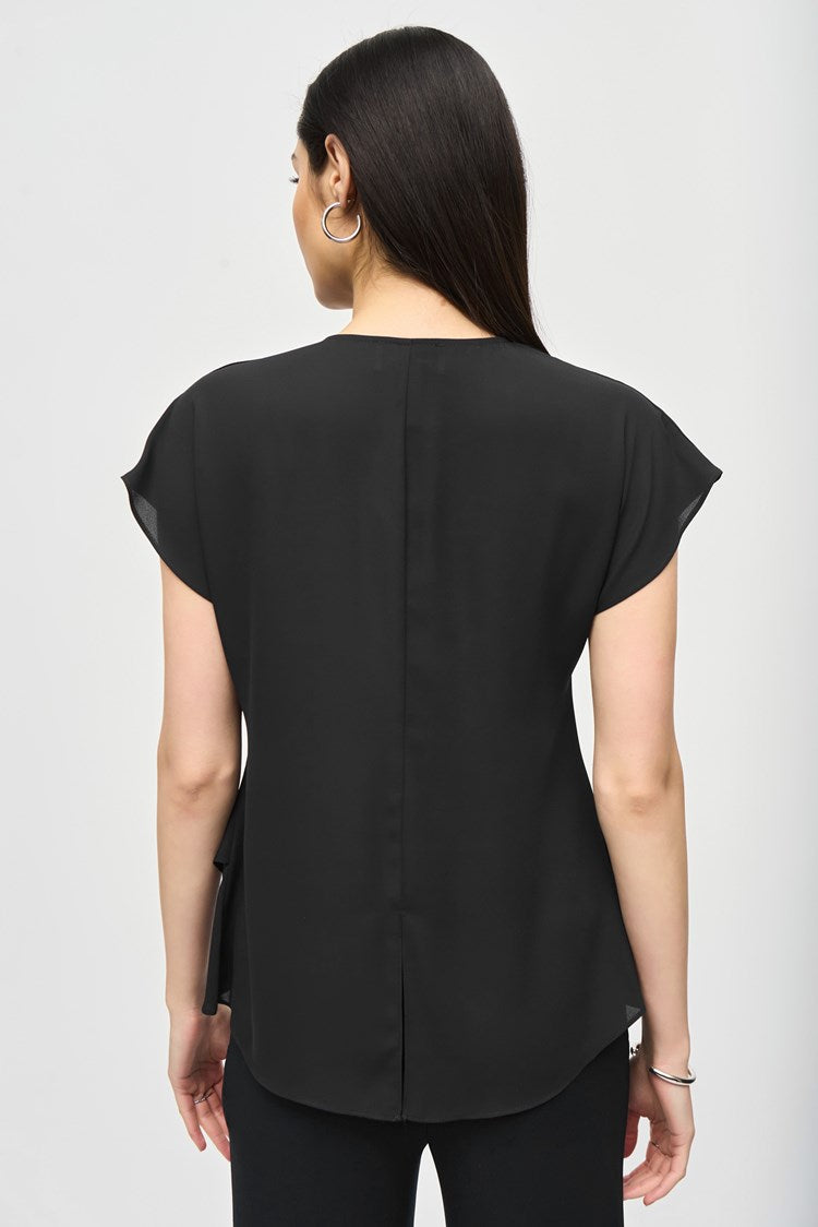 Joseph Ribkoff - Georgette Fit and Flare Layered Top (242027)