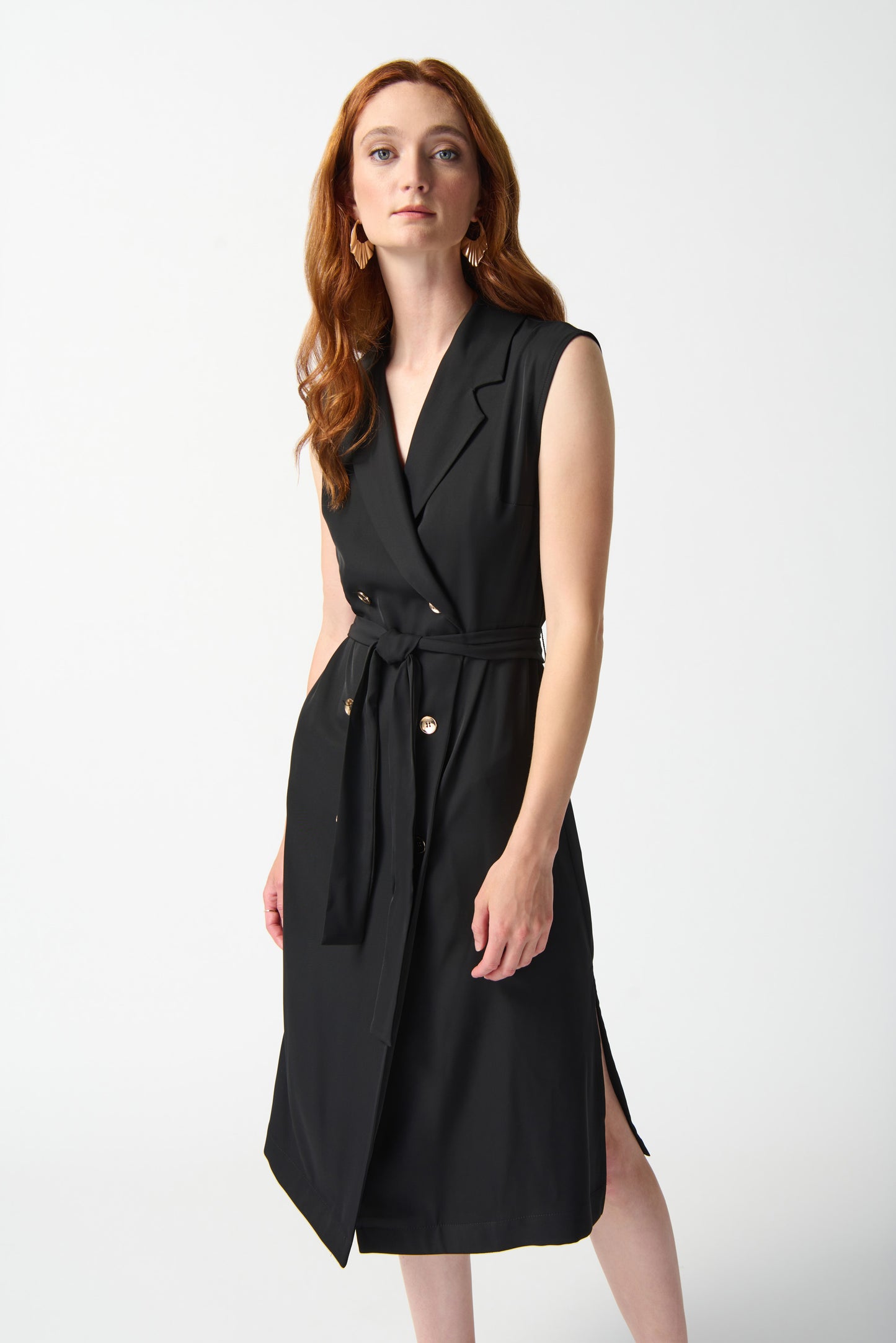 Joseph Ribkoff - Woven Sleeveless Wrap Dress (242075)