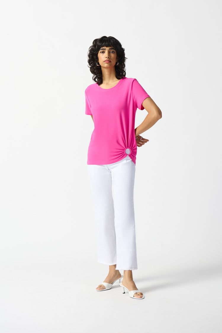 Joseph Ribkoff - Silky Knit Front Drape Top (242199)