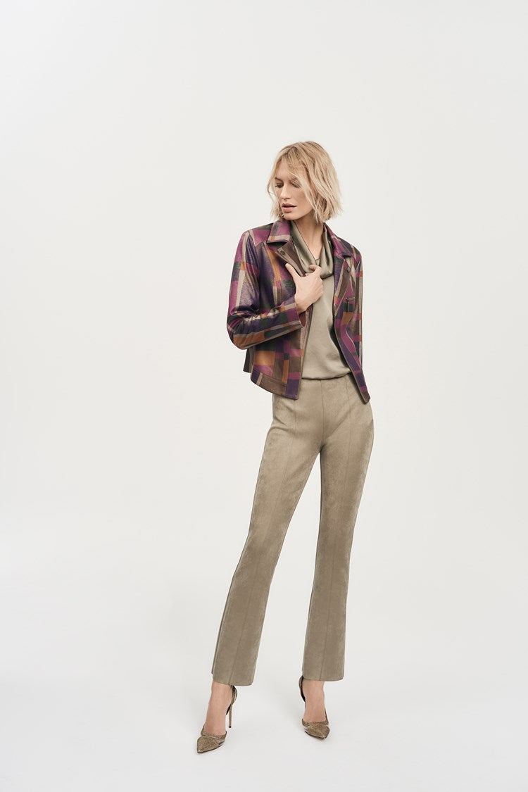 Joseph Ribkoff - Scuba Suede Flared Pants (243178)
