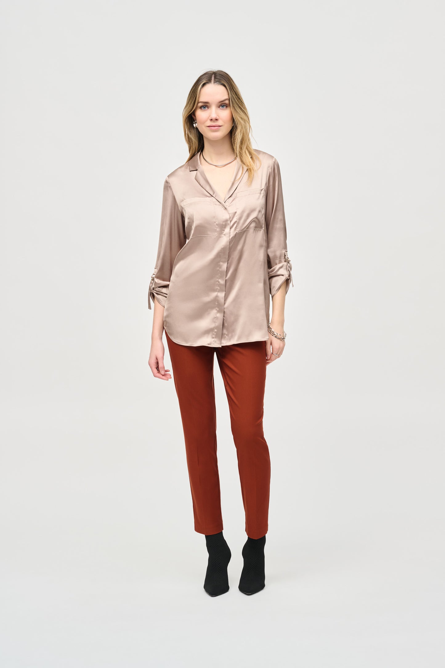 Joseph Ribkoff - Satin Button-Down Blouse (243919)