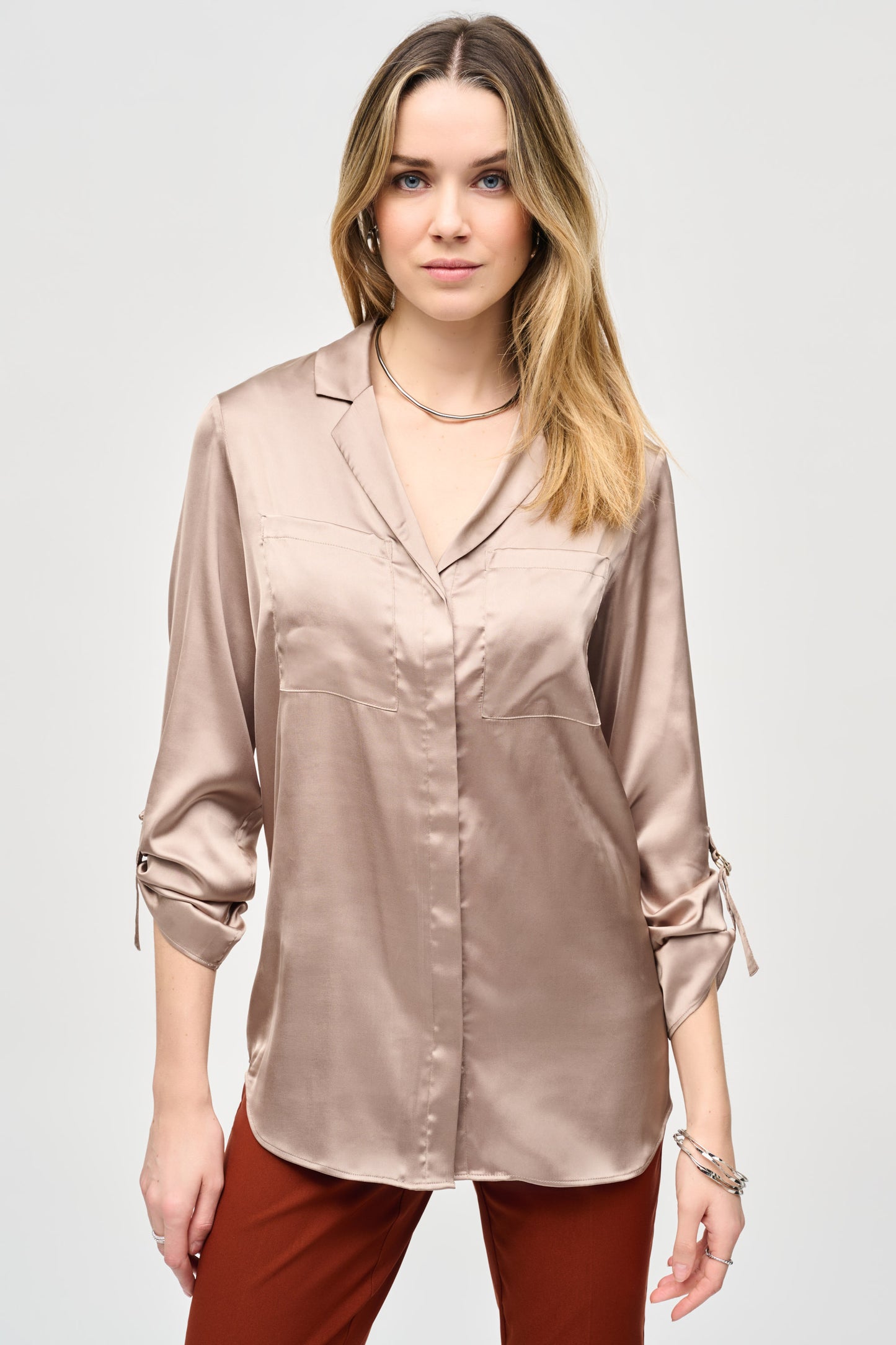 Joseph Ribkoff - Satin Button-Down Blouse (243919)