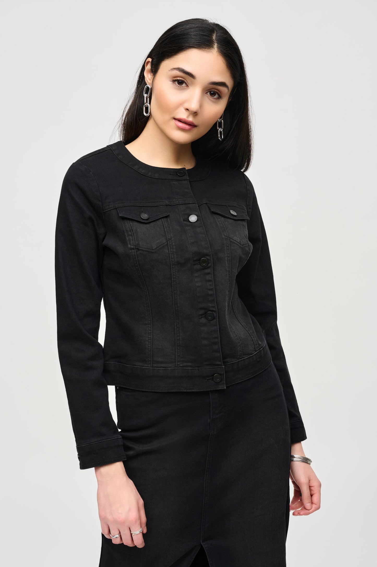Joseph Ribkoff - Fitted Denim Jacket (243935)
