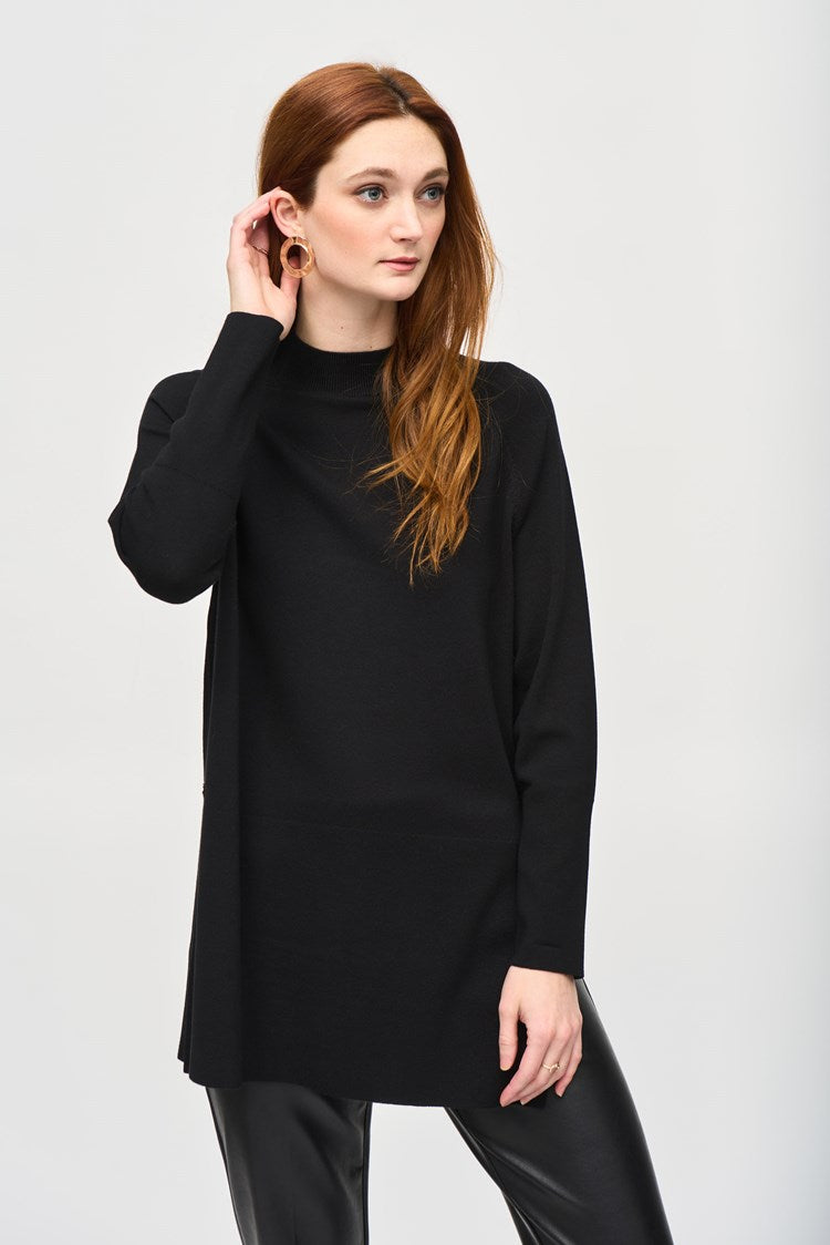 Joseph Ribkoff - Sweater Knit Mock Neck Tunic (243956)