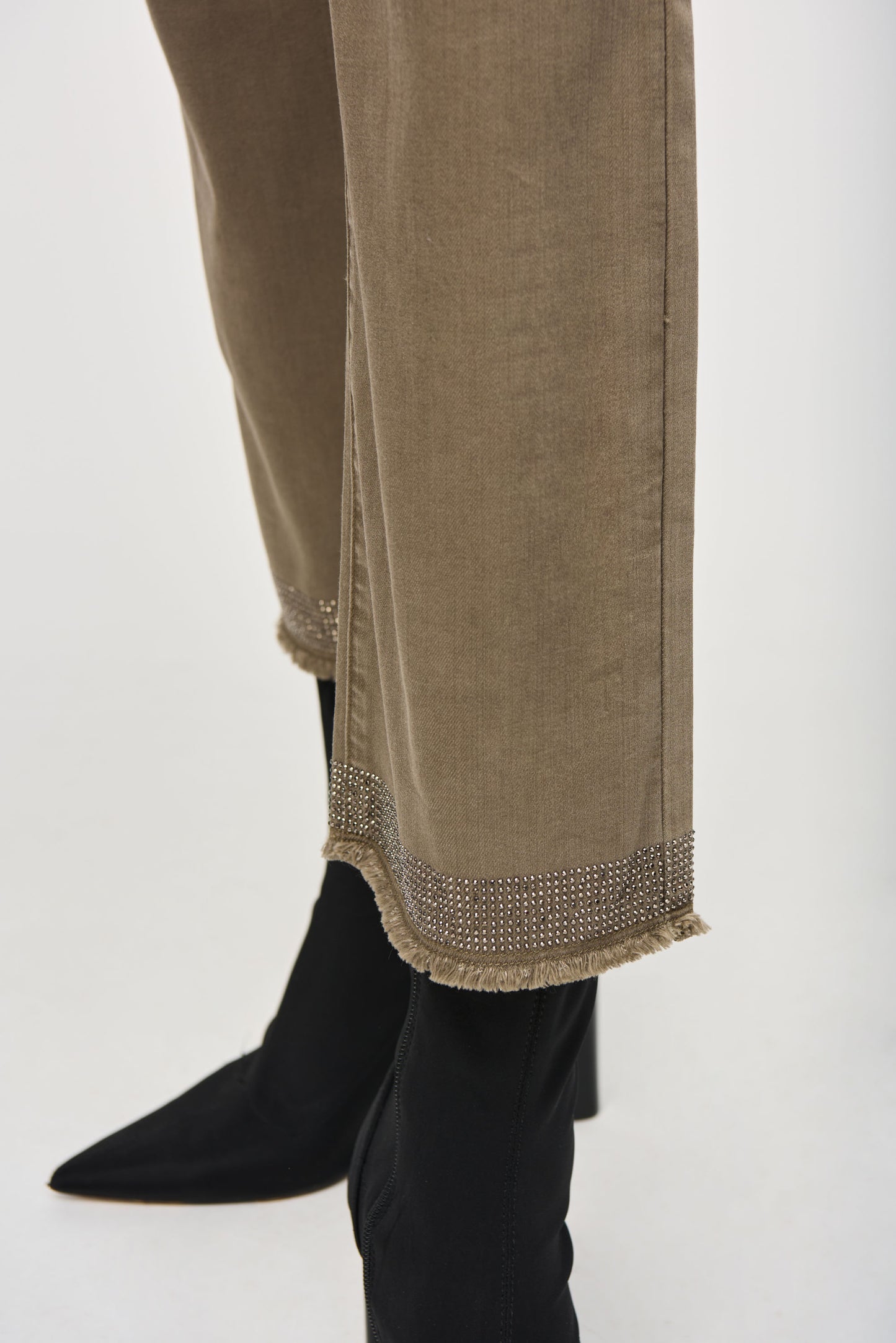 Joseph Ribkoff - Denim Straight Pants With Frayed Hem (243964)