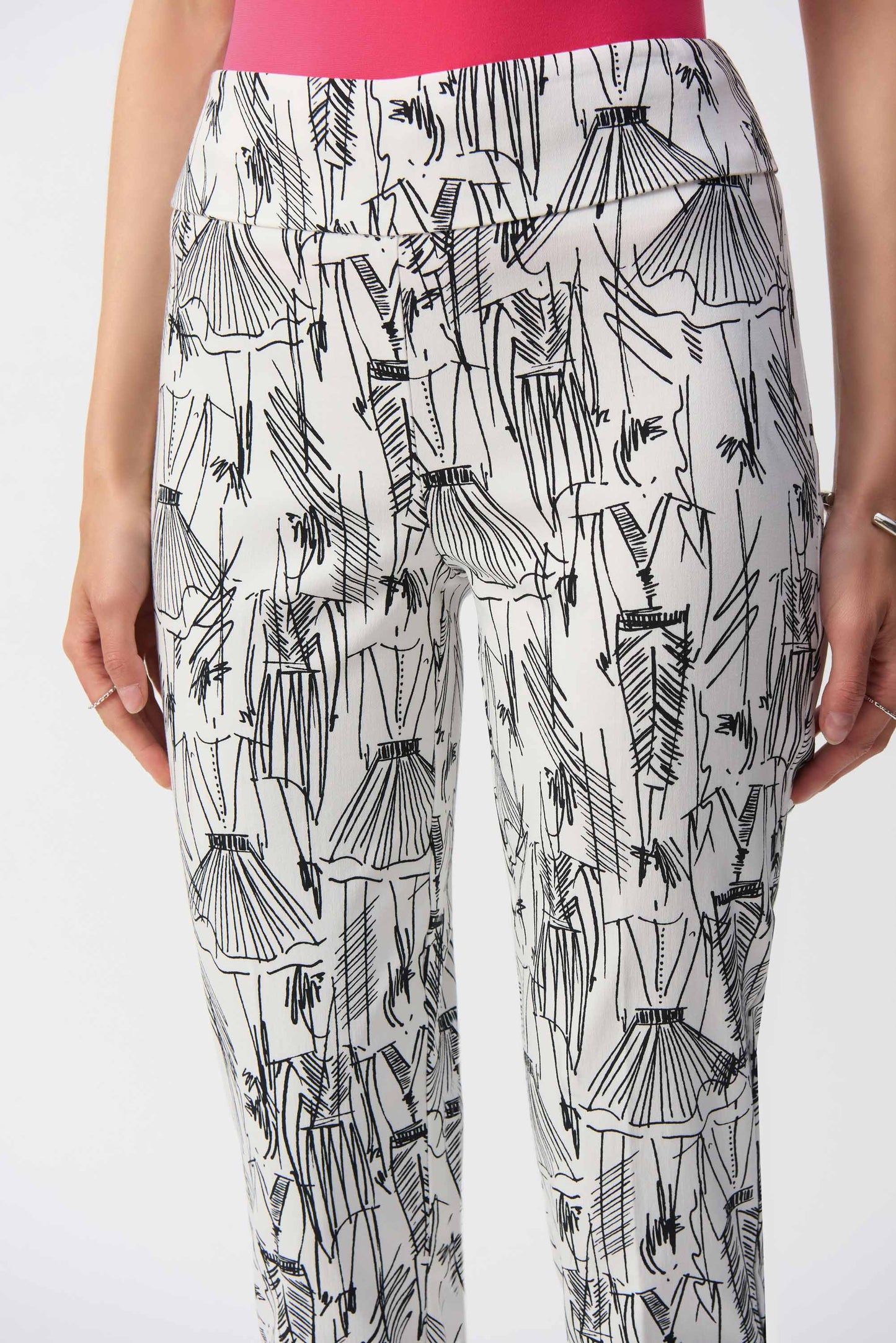Joseph Ribkoff - Millennium Conversational Print Slim Fit Pants (251002)