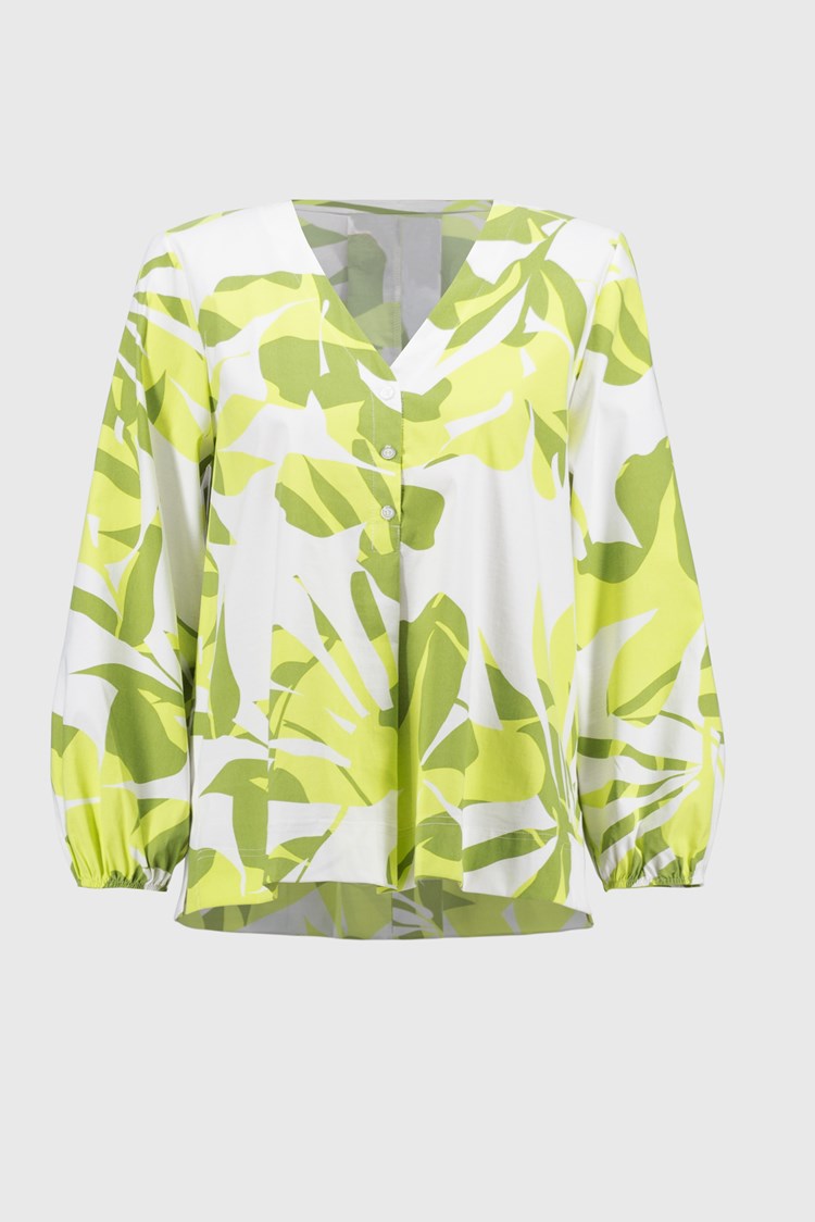 Joseph Ribkoff - Stretch Poplin Floral Print Trapeze Top (251168)