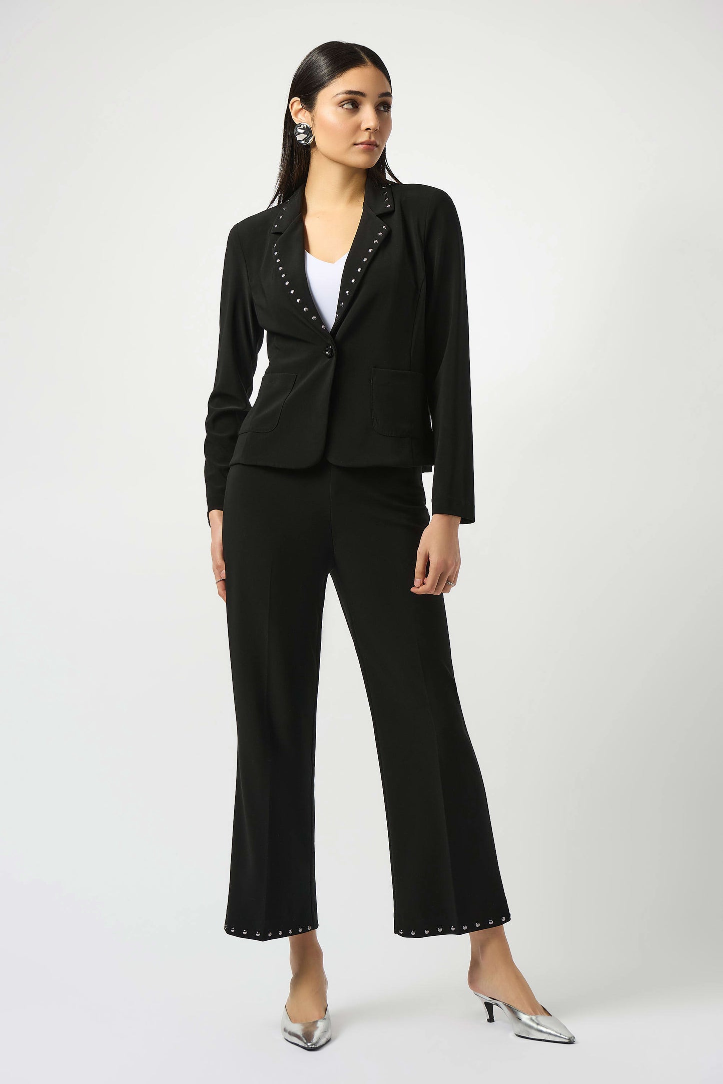 Joseph Ribkoff - Silky Knit Fitted Blazer With Studs (253195)
