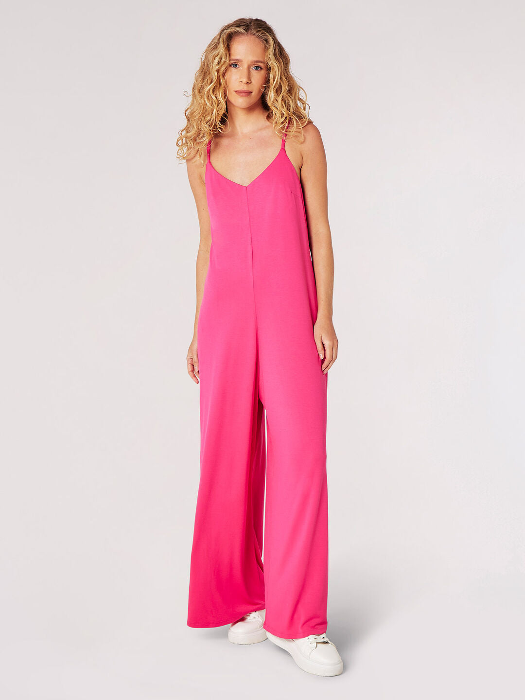 Apricot - Modal Palazzo Jumpsuit