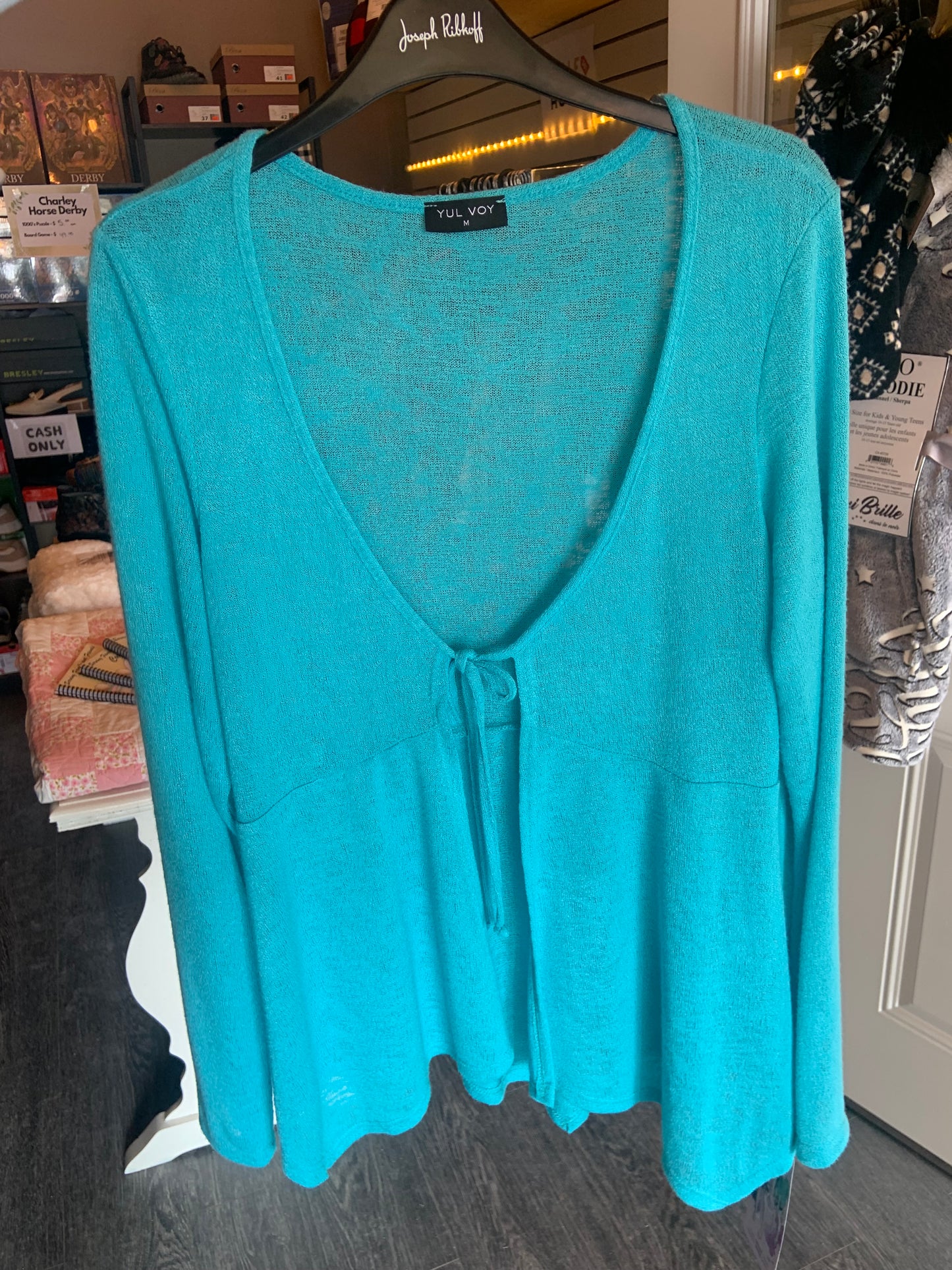 YUL VOY - Front Tie Cardigan