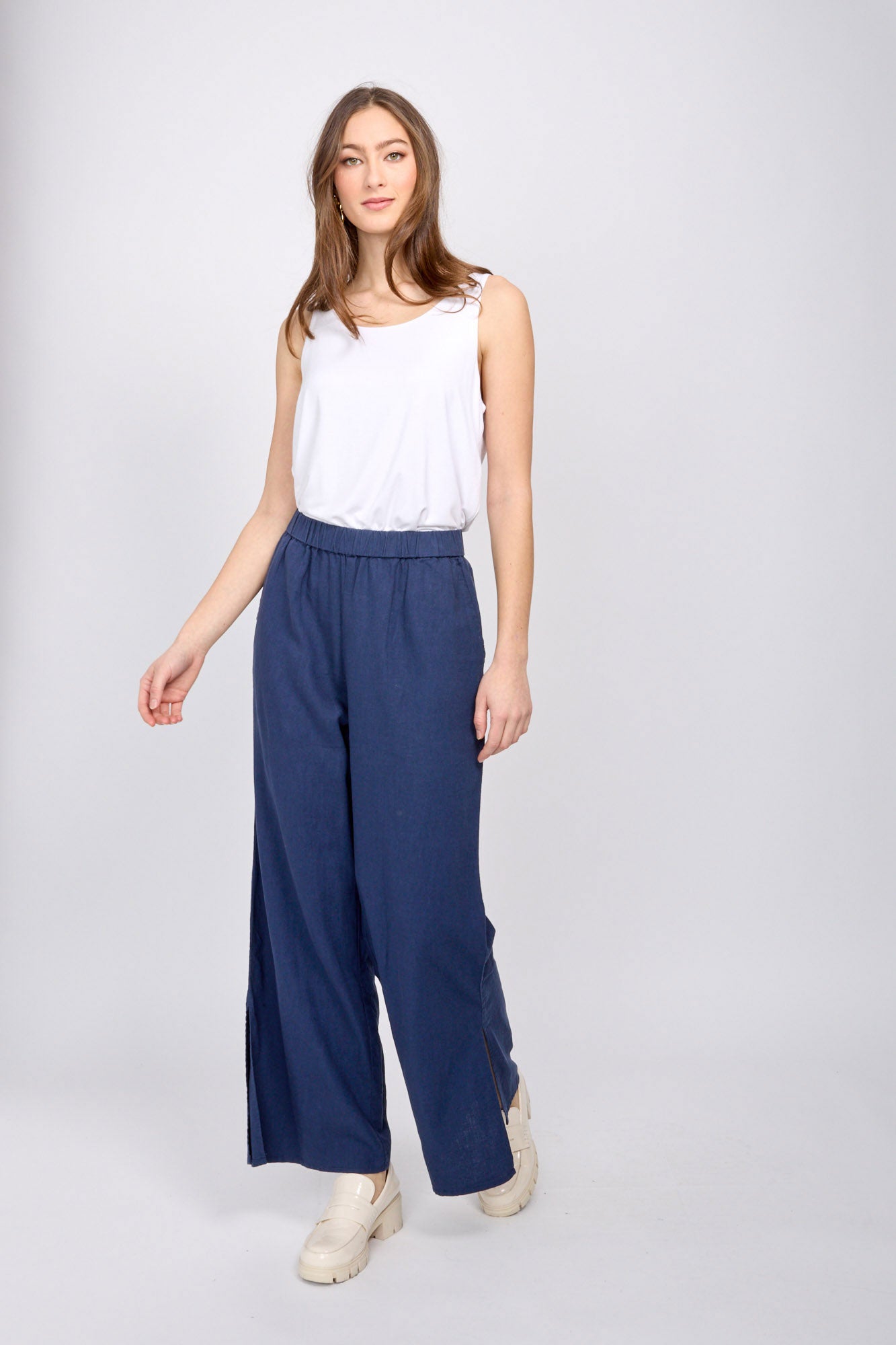 Emproved - Pull On Wide Leg Woven Pants (SP2413)