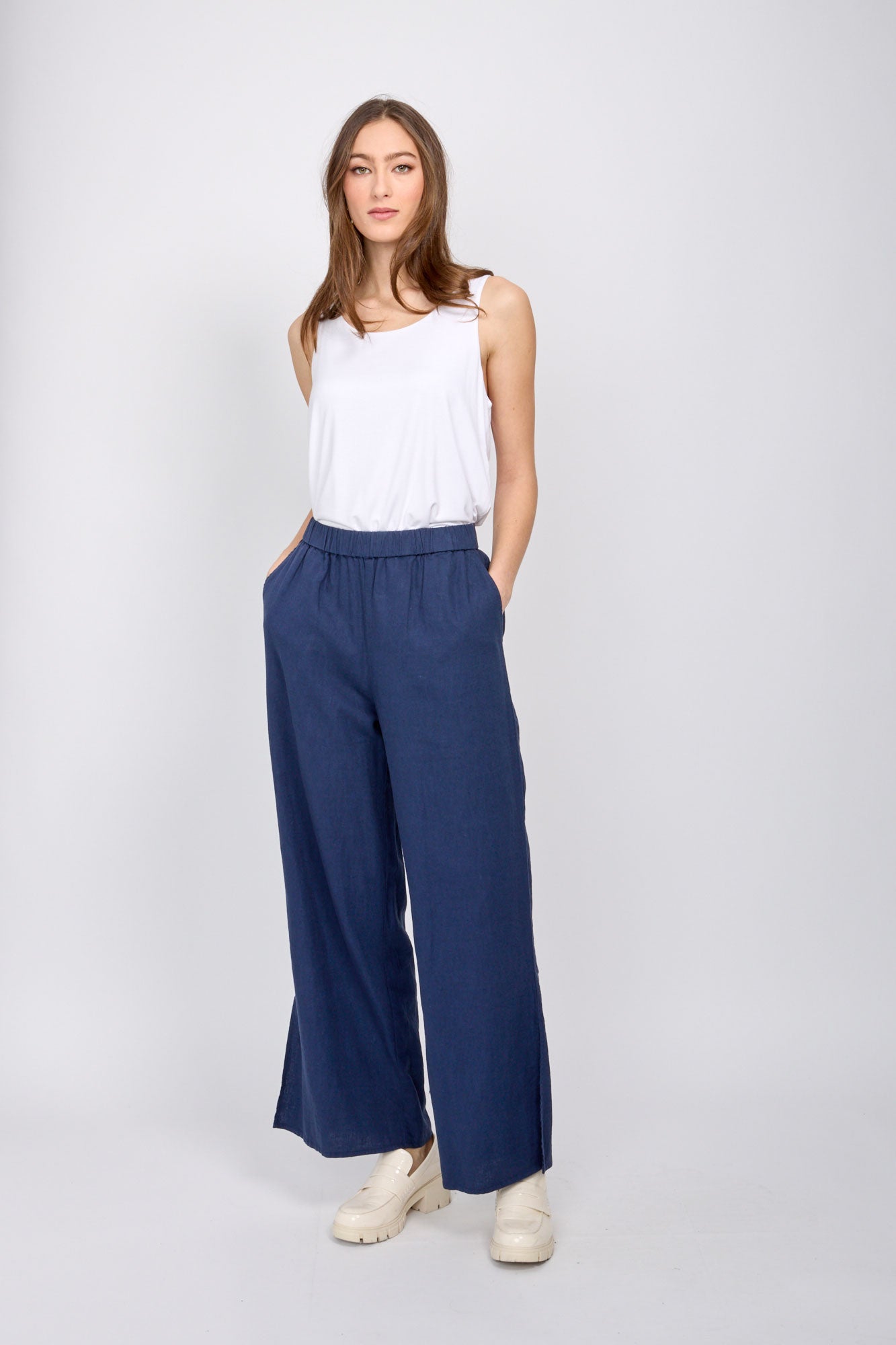 Emproved - Pull On Wide Leg Woven Pants (SP2413)