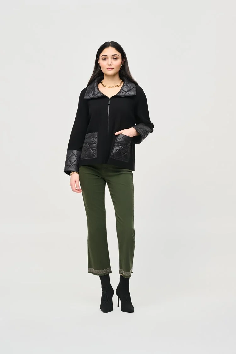 Joseph Ribkoff - Sweater Knit Zipped Jacket (243933)