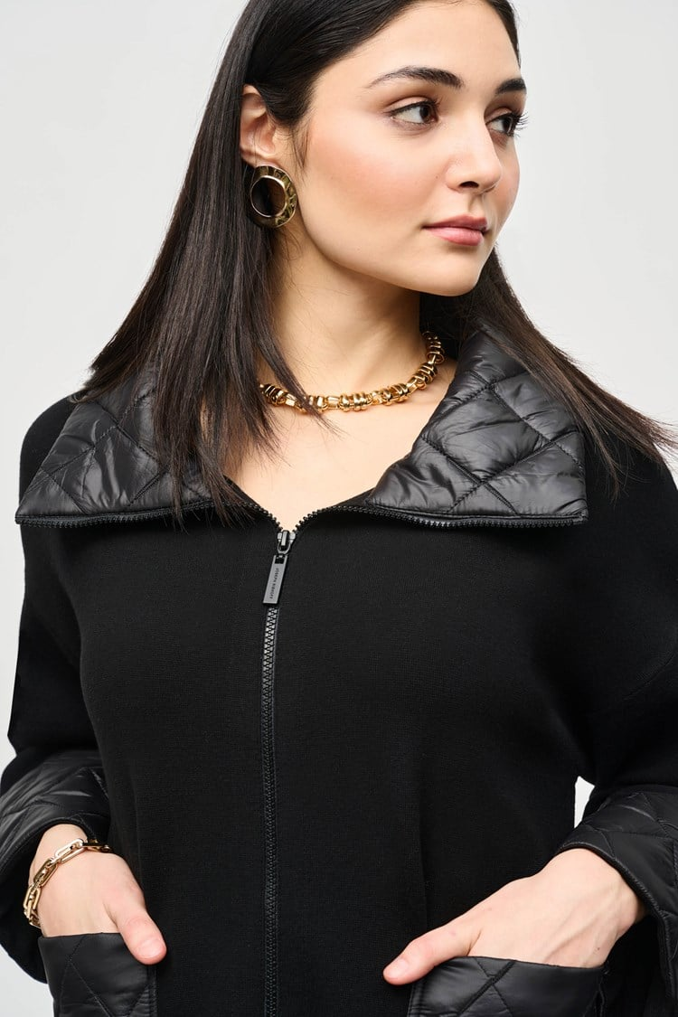 Joseph Ribkoff - Sweater Knit Zipped Jacket (243933)