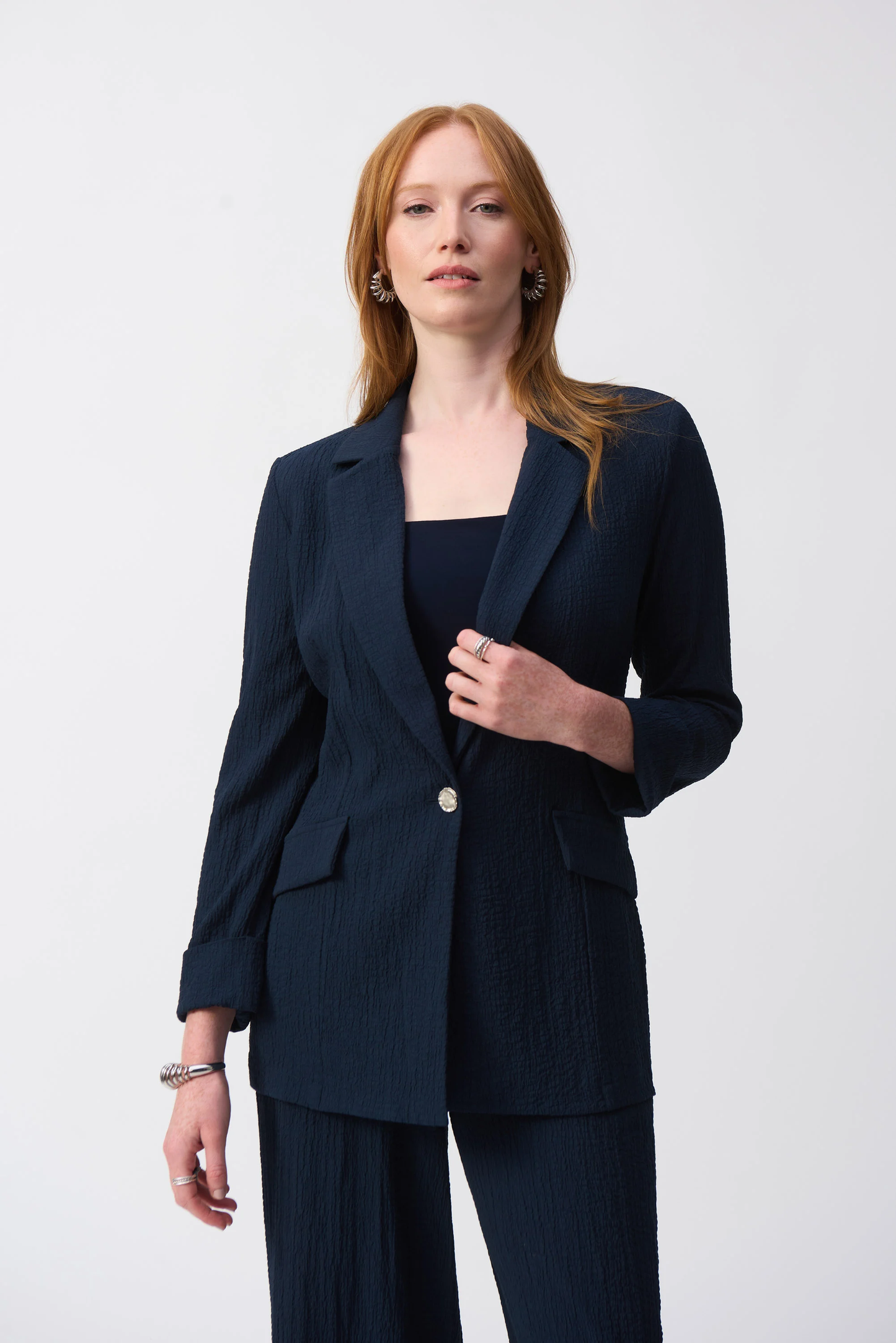 Joseph Ribkoff - Seersucker Straight Blazer (251082)