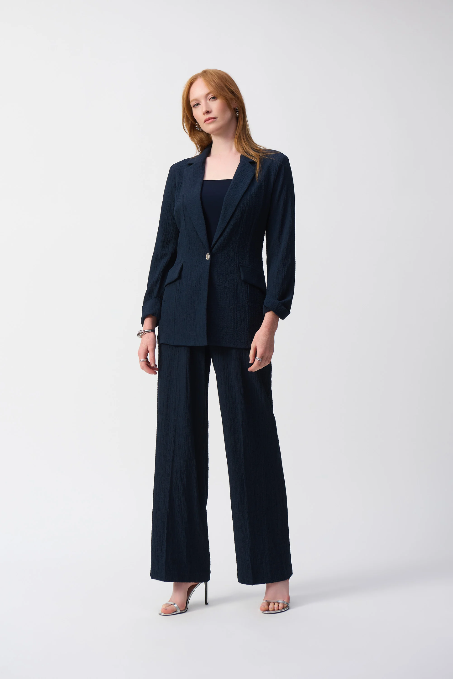 Joseph Ribkoff - Seersucker Straight Blazer (251082)