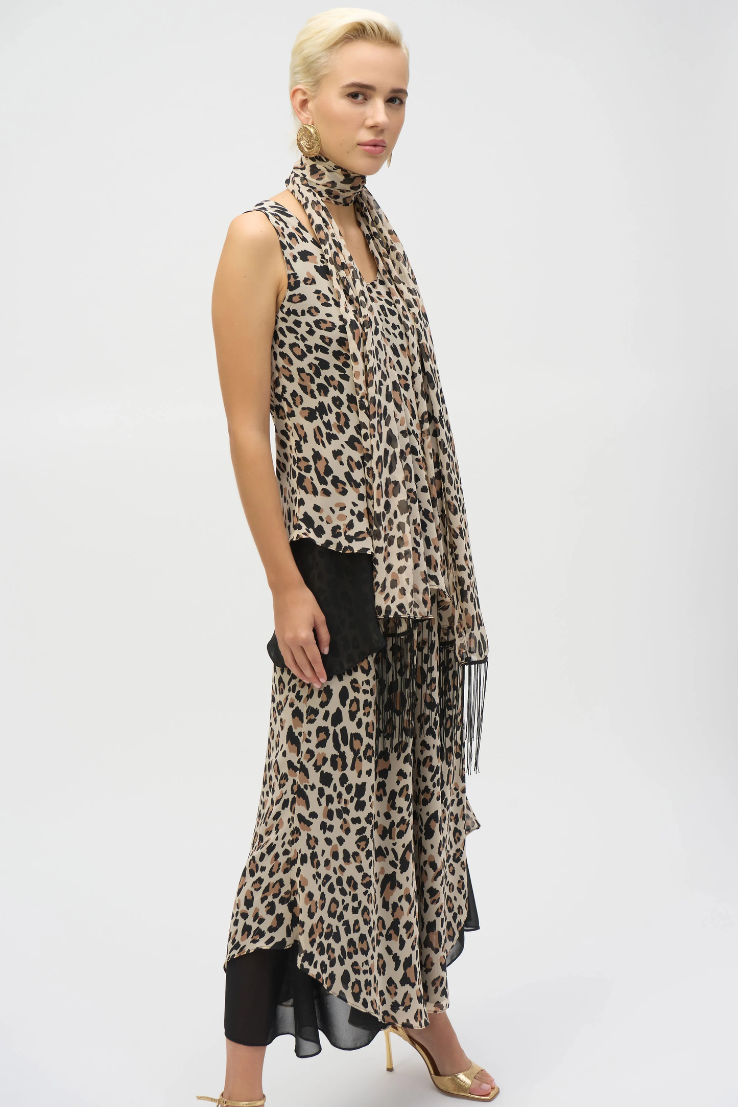 Joseph Ribkoff - Chiffon Animal Print Reversible A-Line Tunic (252155)