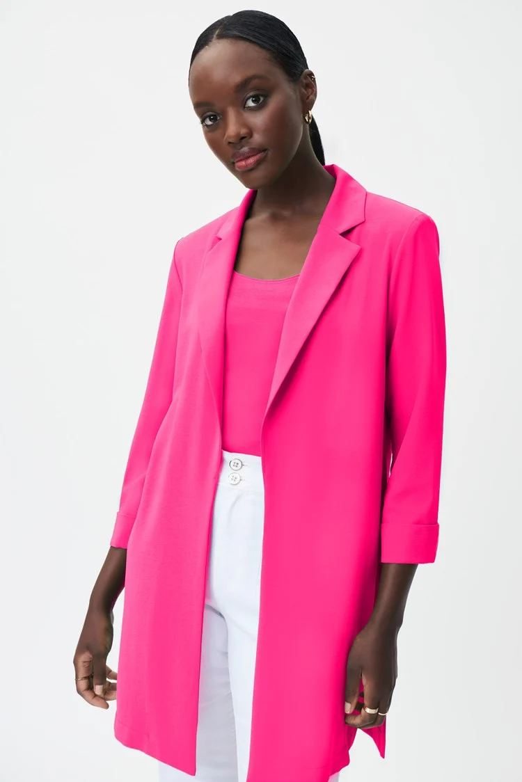 Joseph Ribkoff - Flowy Long Notched Blazer (232275S25)