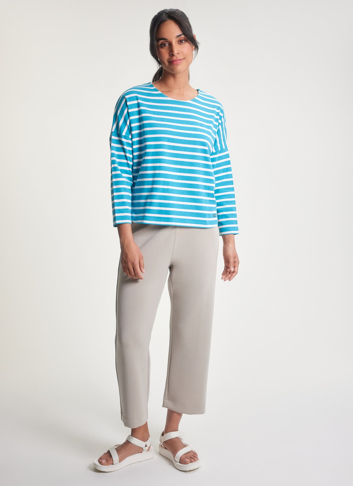 FIG - NEWPORT 7/8 SLEEVES BRETON TOP