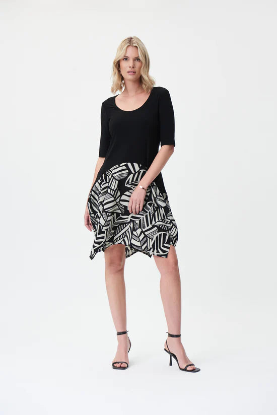 Joseph Ribkoff Solid & Printed Dress Style 232112