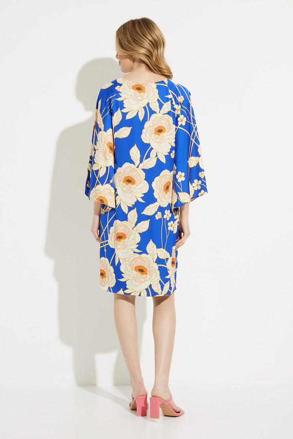 Joseph Ribkoff Floral V-neck Dress Style 232109
