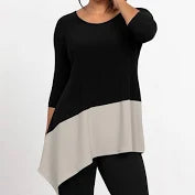 Sympli Colour Block Reversible Angle Top