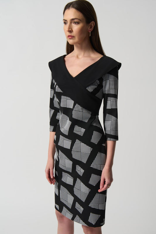 Joseph Ribkoff - Houndstooth Sheath Dress (233295)