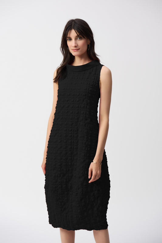 Joseph Ribkoff - Textured Woven Sleeveless Cocoon Dress (241204S25)