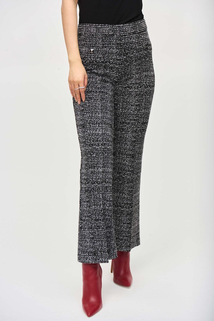 Joseph Ribkoff - Jacquard Knit Abstract Print Pants (243047)