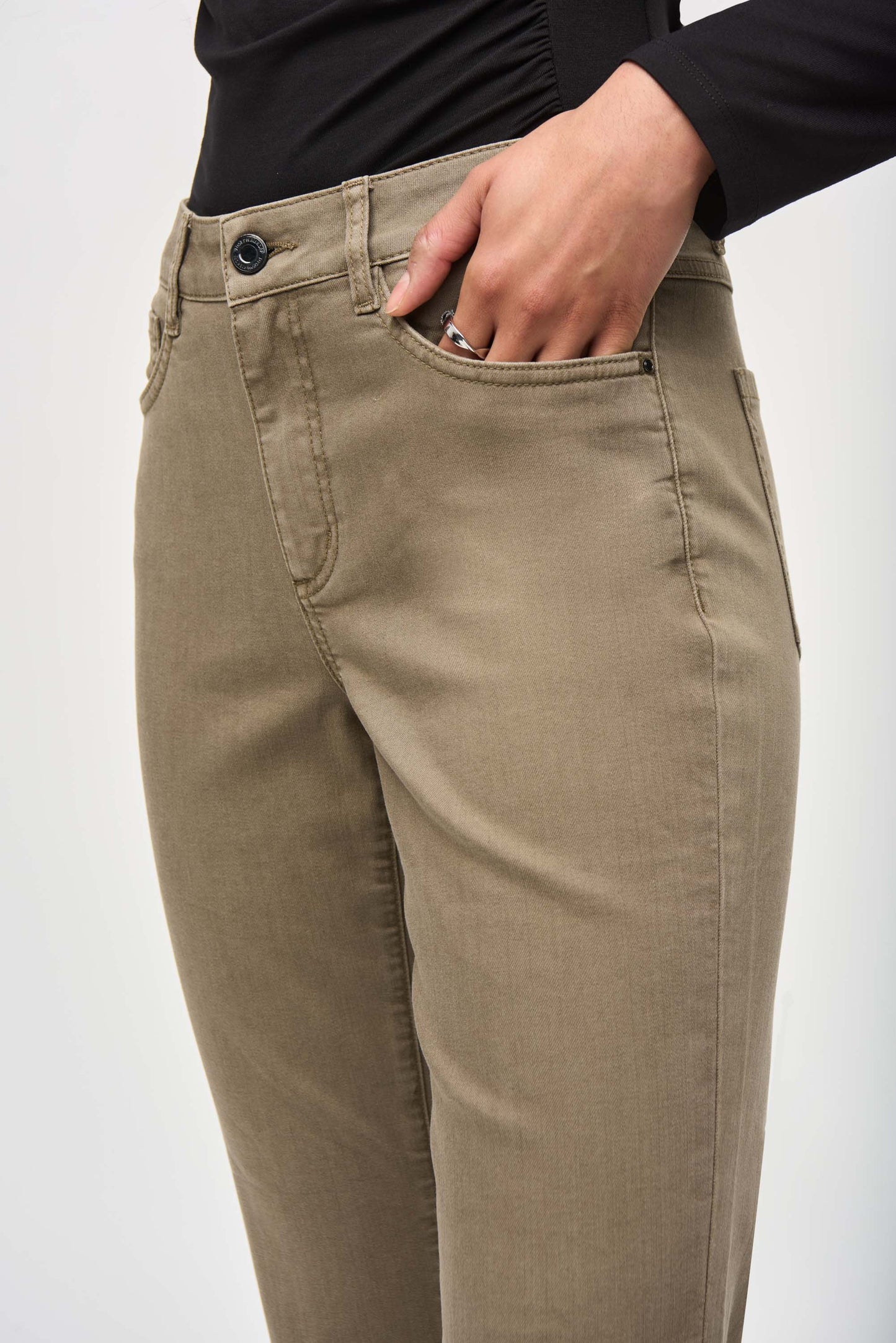 Joseph Ribkoff - Denim Straight Pants With Frayed Hem (243964)