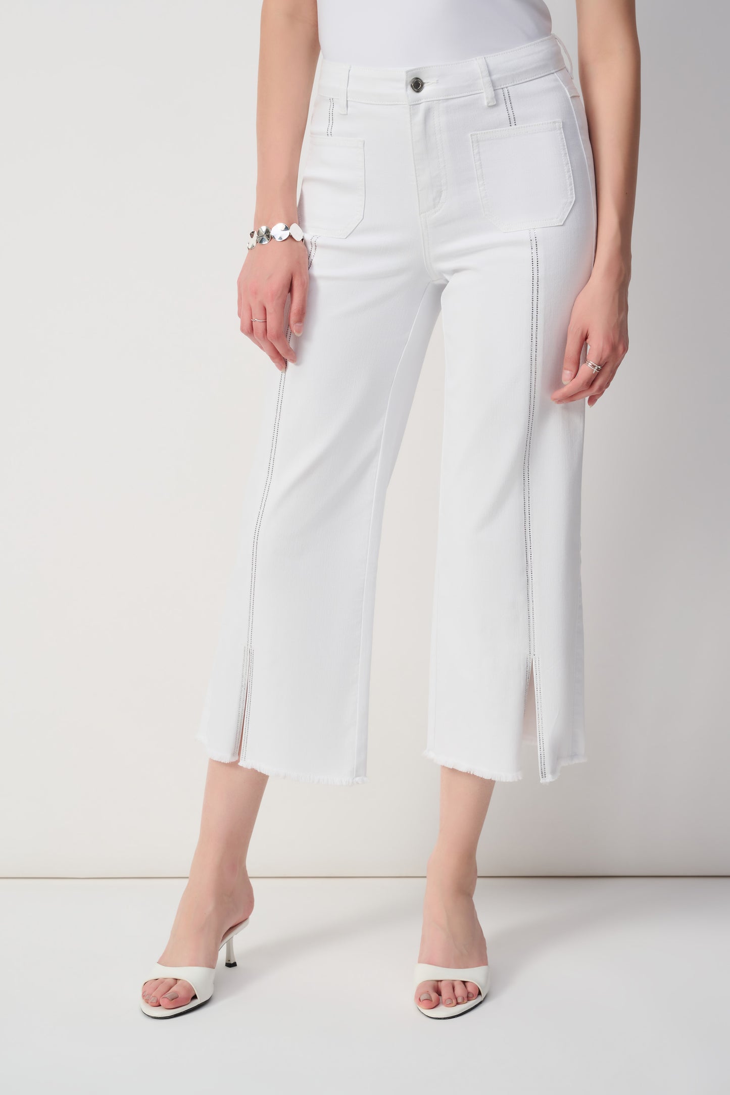 Joseph Ribkoff - Culotte Jeans With Embellished Front Seam (251901)