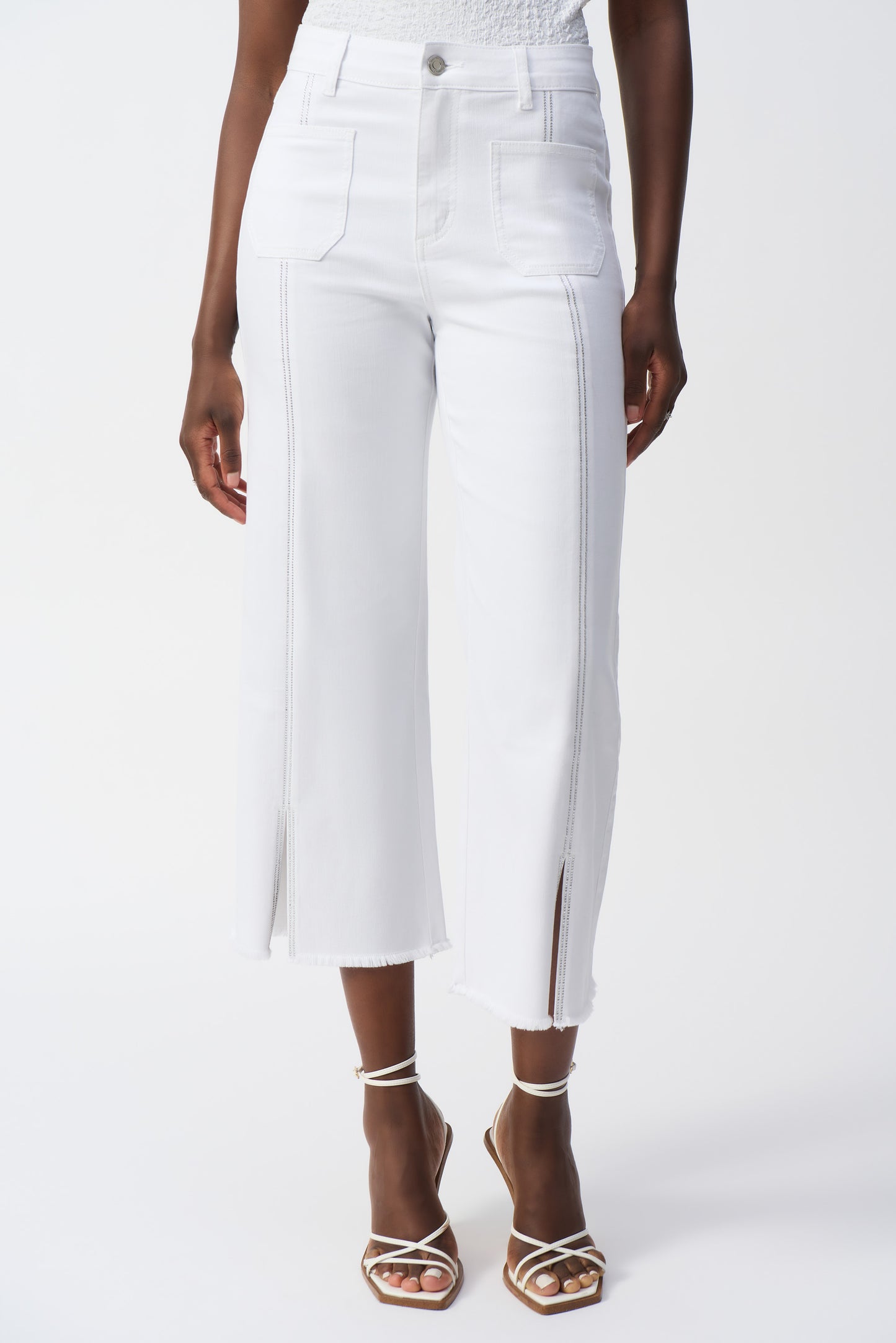 Joseph Ribkoff - Culotte Jeans With Embellished Front Seam (251901)