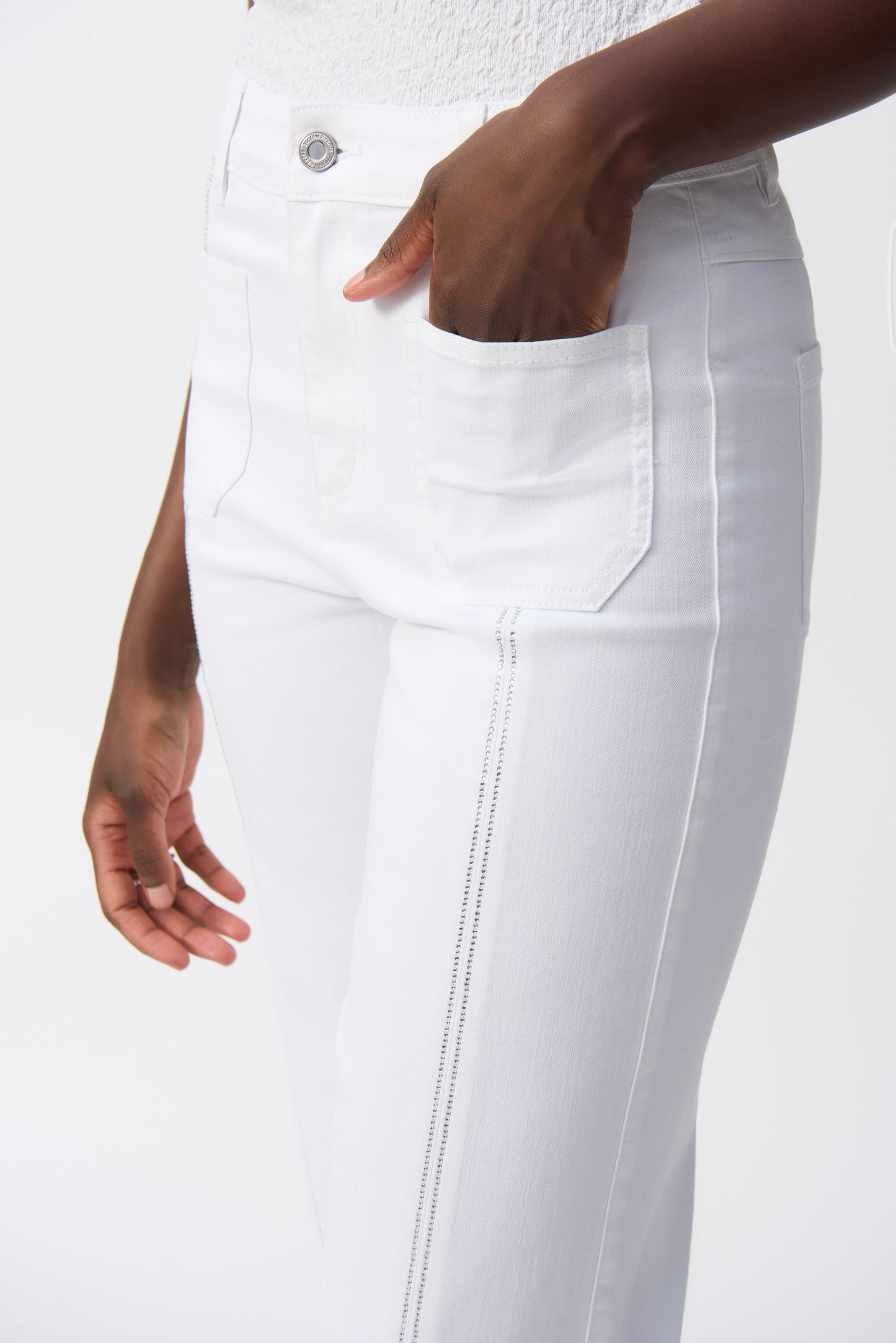 Joseph Ribkoff - Culotte Jeans With Embellished Front Seam (251901)