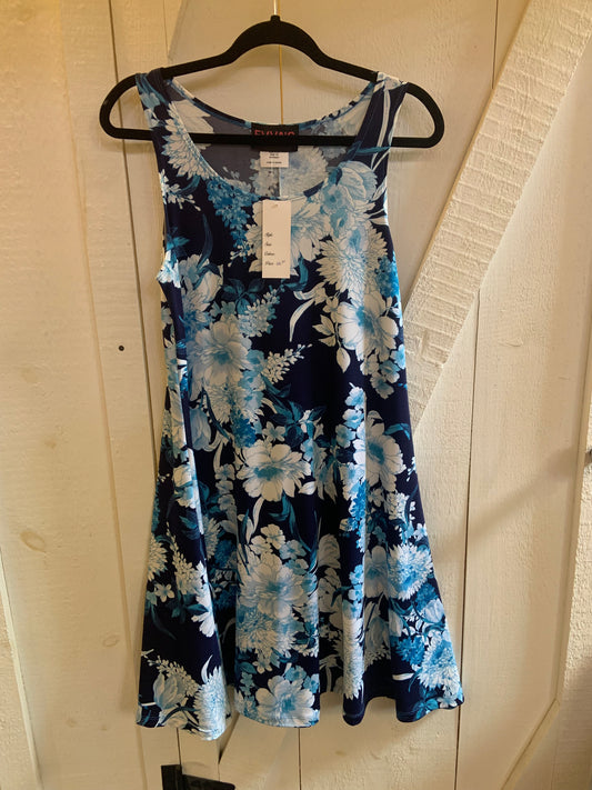 Zooni - Blue Pattern Dress