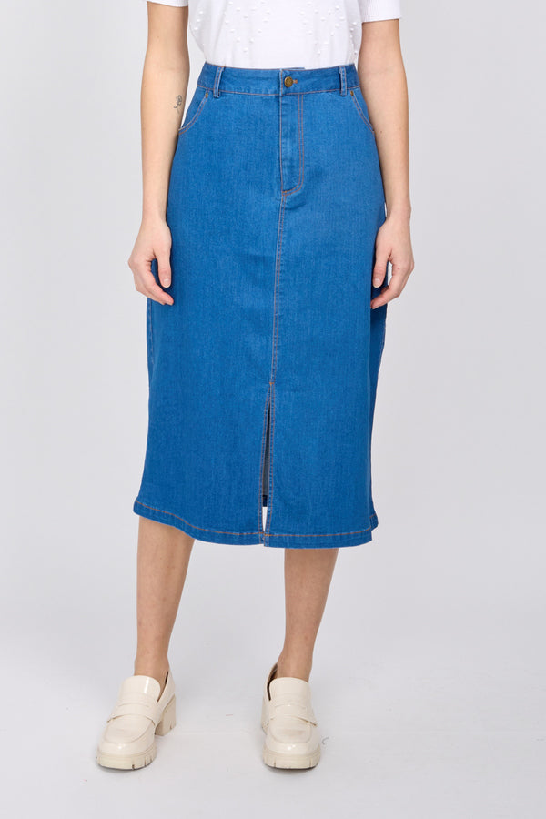 Emproved - A-Line Denim Long Skirt (SP2494)