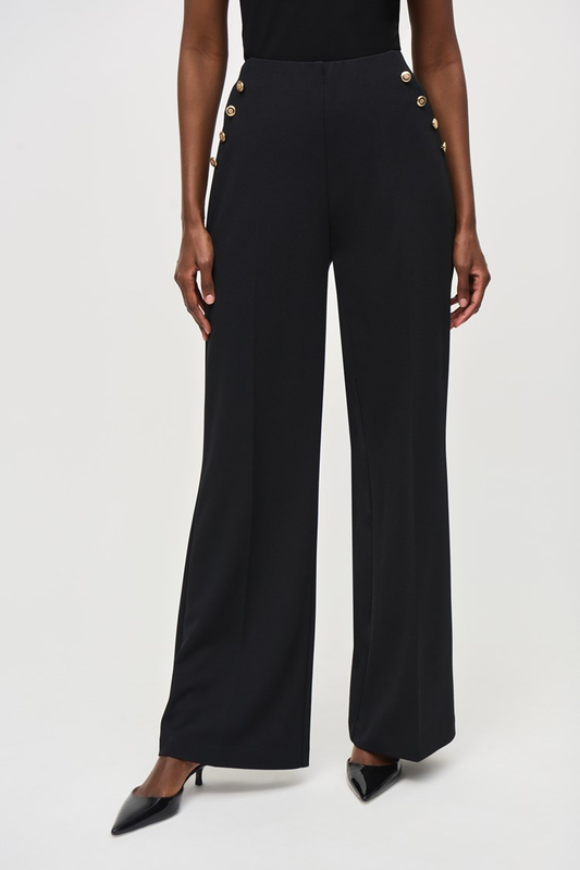 Joseph Ribkoff - Scuba Crepe Wide-Leg Pull-On Pants (243046)