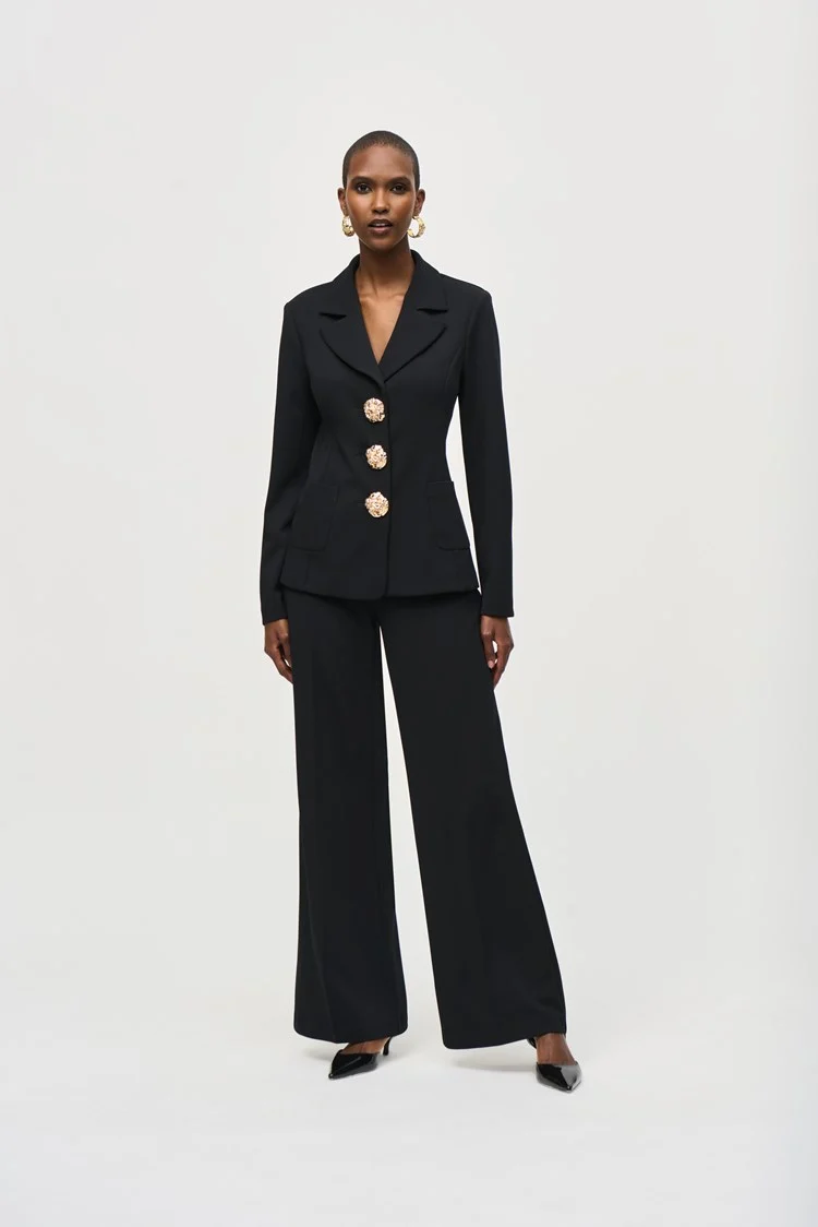 Joseph Ribkoff - Scuba Crepe Wide-Leg Pull-On Pants (243046)