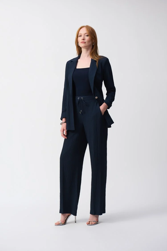 Joseph Ribkoff - Seersucker Wide Leg Pull-On Pants (251293)