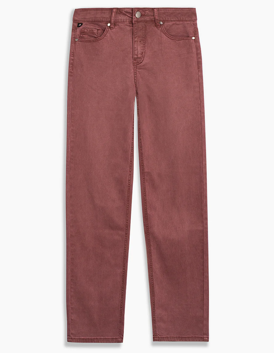 Lois Georgia Straight Leg Jean - Dusty wine