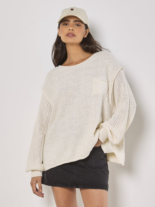 APRICOT - POCKET STITCH OVERSIZED JUMPER (936843)