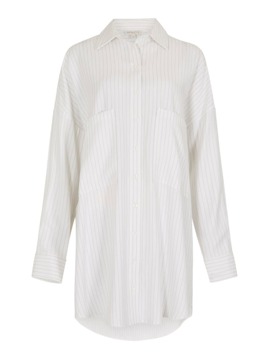 Apricot - Pinstripe oversized shirt dress (875869)