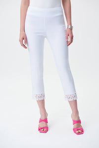 Joseph Ribkoff Embellished Hem Pants Style 231154