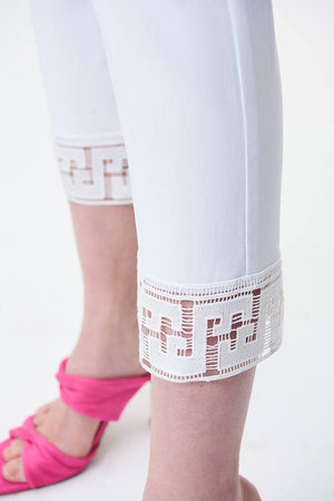 Joseph Ribkoff Embellished Hem Pants Style 231154