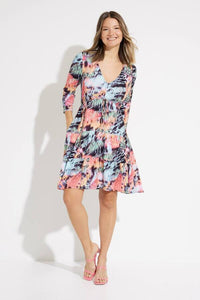 Joseph Ribkoff Tropical Print Dress Style 231225